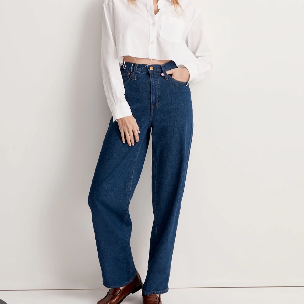 Madewell perfect vintage wide leg jeans 29